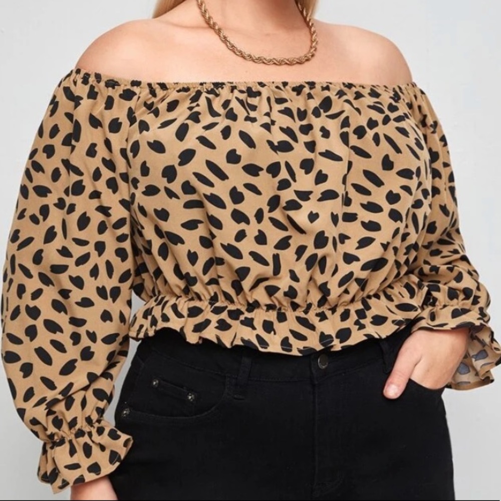 Shein Plus Print Crop 2XL NEW